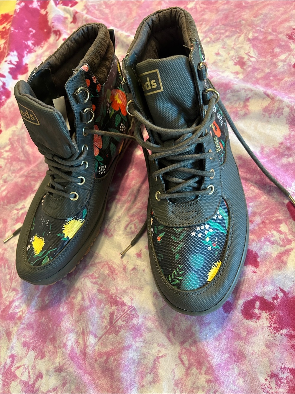 Keds & Rifle Paper Comp scout boots size 7.5W